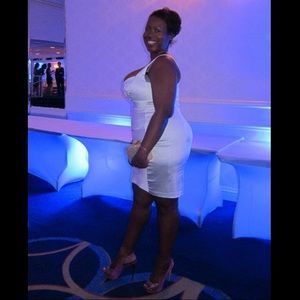 PLUS SIZE White Cocktail Dress